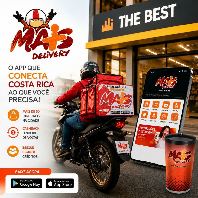 Imagem ilustrativa da matéria Mais Delivery estreia em Costa Rica com explosão de pedidos e movimenta comércio local